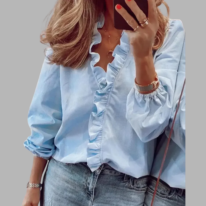 Agnès Paris | Blouse Élégante à Manches Longues Maren