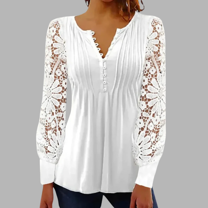 Agnès Paris | Blouse Sophistiquée à Manches Longues Marianne