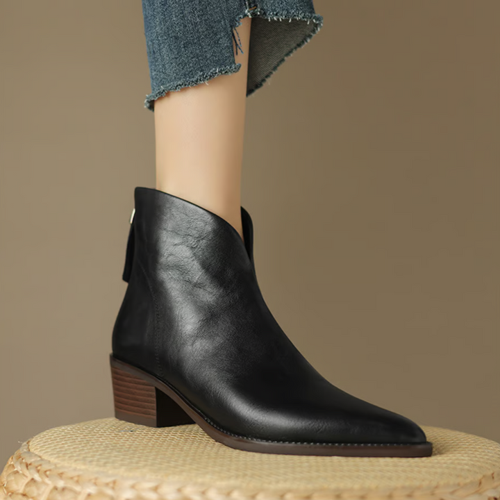 Agnès Paris | Bottines Élégantes en Cuir
