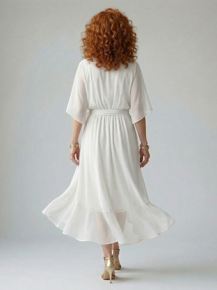 Agnès Paris | Robe Midi Drapée Elric