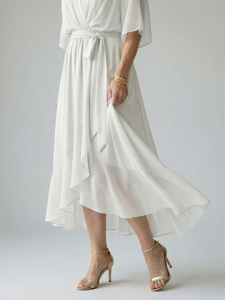 Agnès Paris | Robe Midi Drapée Elric
