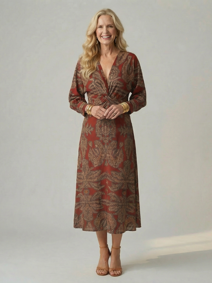 Agnès Paris | Robe Midi Wrap Naturelle Lune
