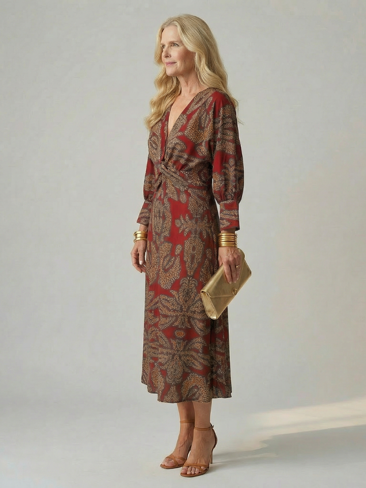 Agnès Paris | Robe Midi Wrap Naturelle Lune