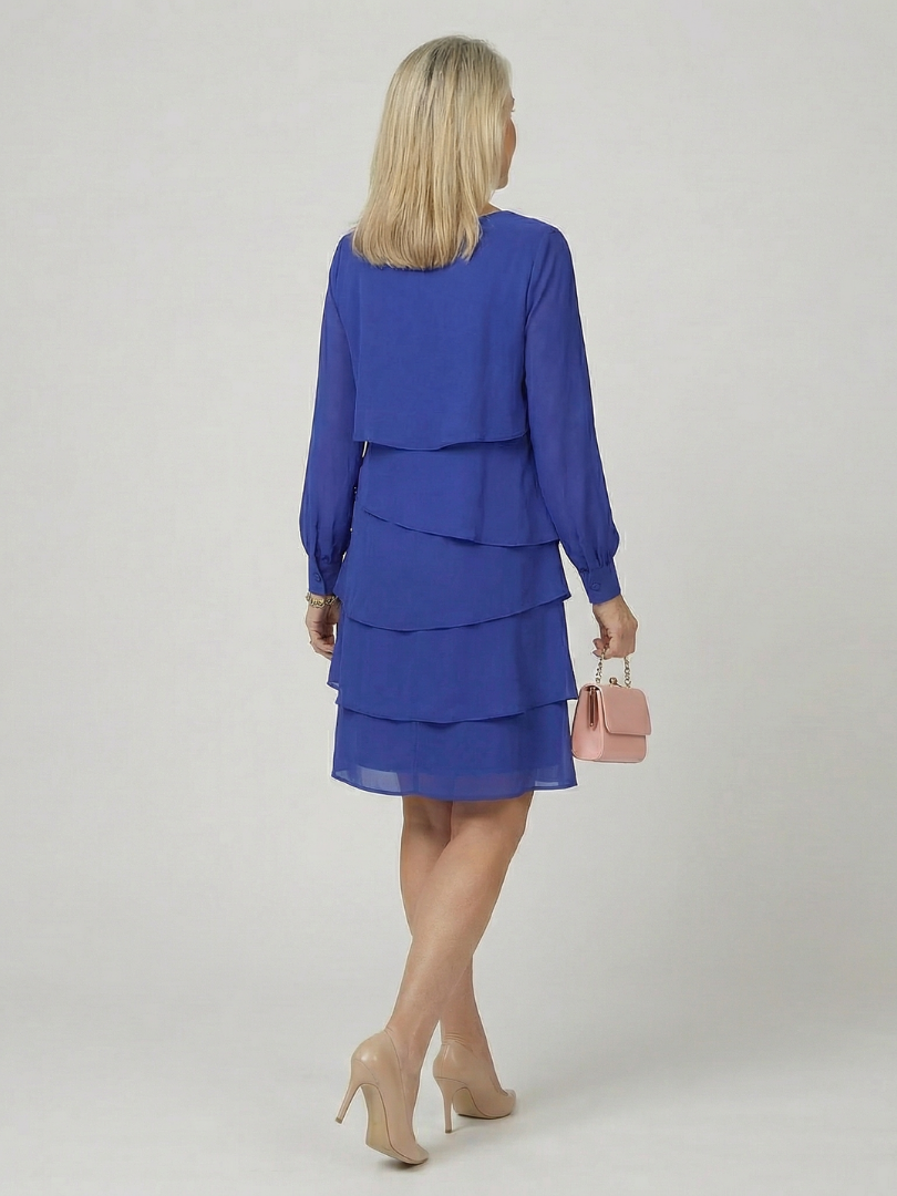 Agnès Paris | Robe à couches propre longueur genou Lila