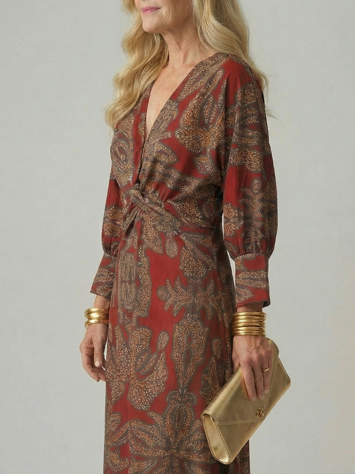 Agnès Paris | Robe Midi Wrap Naturelle Lune