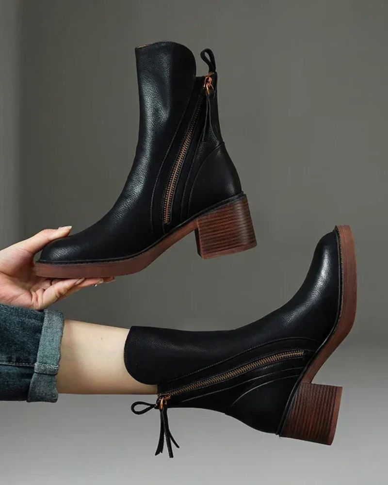 Agnès Paris | Bottines Zippées Talon Confort Isabelle