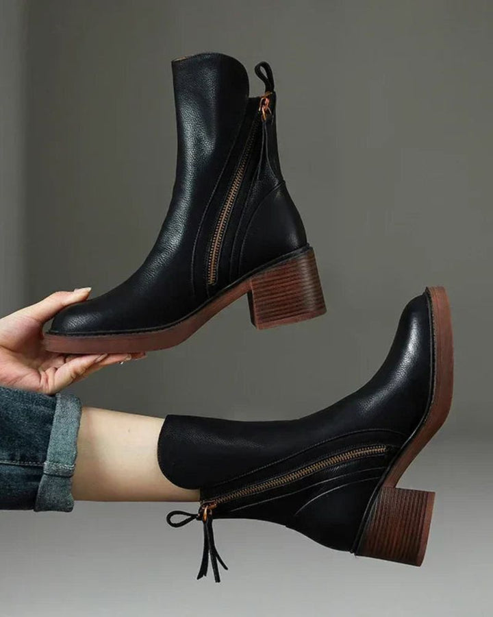 Agnès Paris | Bottines Zippées Talon Confort Isabelle