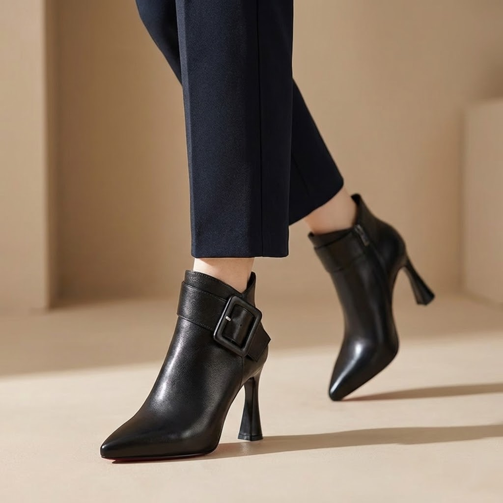 Agnès Paris | Bottines Signature à Talon & Boucle Oversize