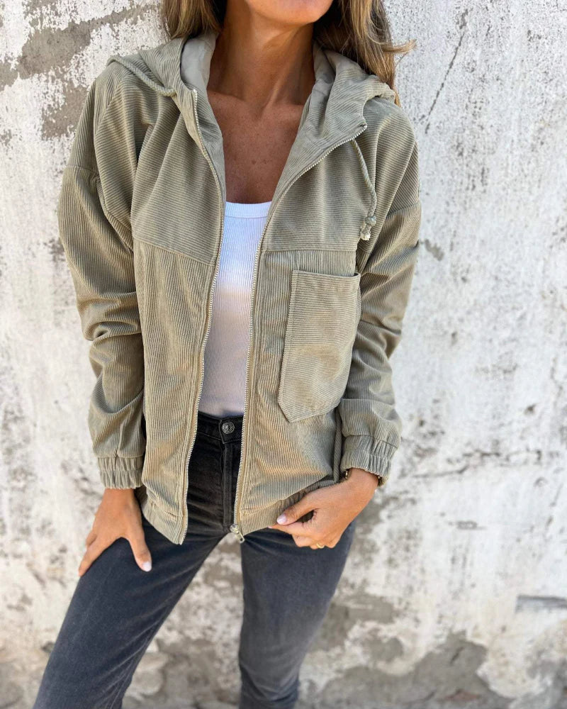 Agnès Paris | Veste décontractée en velours côtelé pour femme