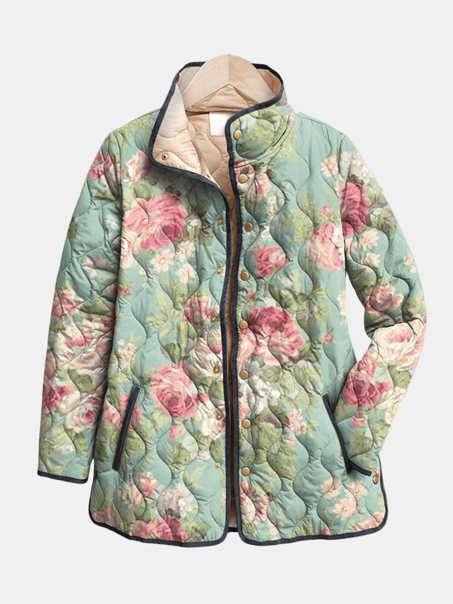 Agnès Paris | Veste Matelassée Roses Anciennes Claire