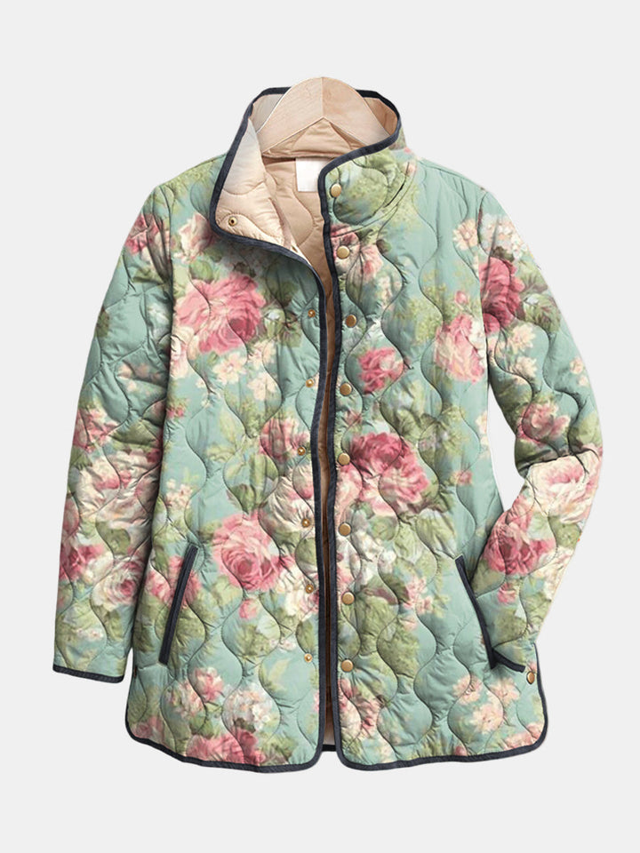 Agnès Paris | Veste Matelassée Roses Anciennes Claire