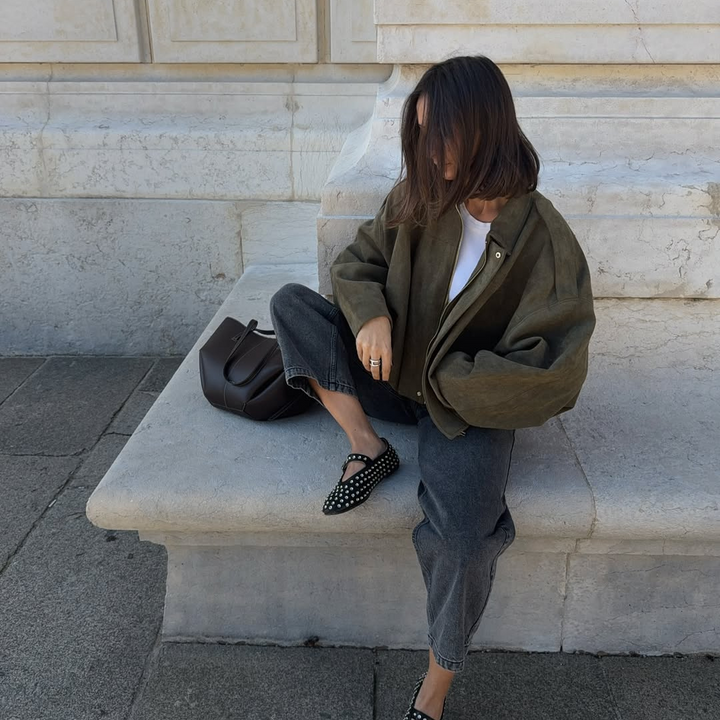 Agnès Paris | VESTE EN FAUX SUÈDE