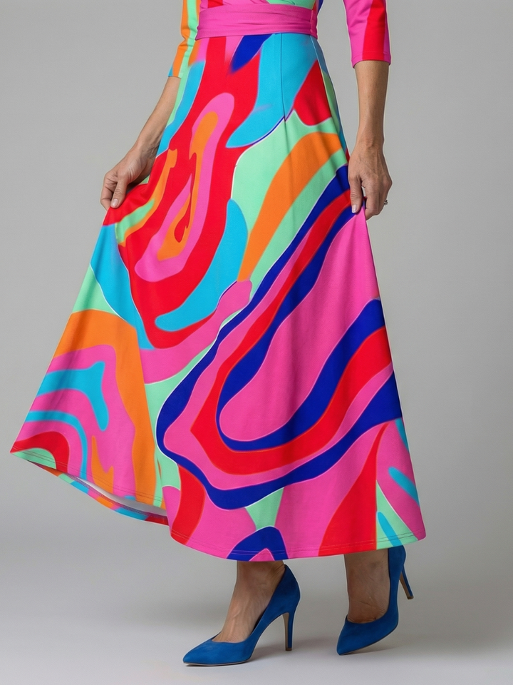 Agnès Paris | Robe Midi Croisée à Col Celine