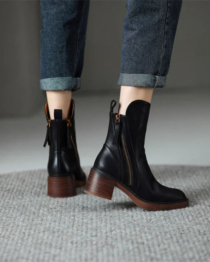 Agnès Paris | Bottines Zippées Talon Confort Isabelle