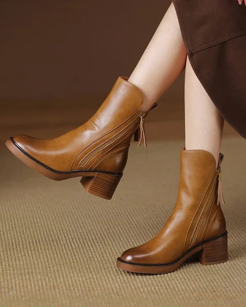 Agnès Paris | Bottines Zippées Talon Confort Isabelle