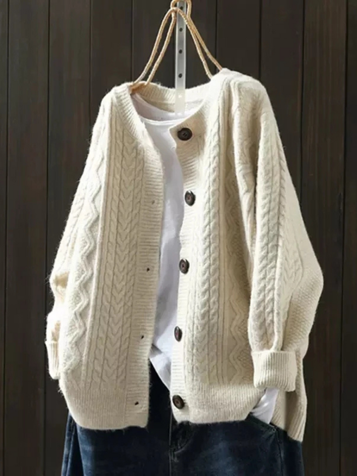 Agnès Paris | Cardigan Torsades Col Rond Sophie