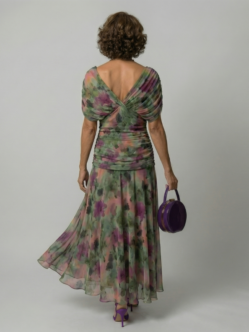 Agnès Paris | Robe Midi Décontractée à Épaules Dénudées Calen