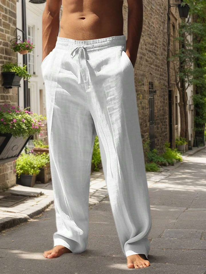 Agnès Paris | PANTALON LÉGER EN LIN AVEC CORDON