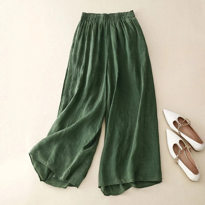 Agnès Paris | PANTALONS EN LIN ÉLÉGANTS