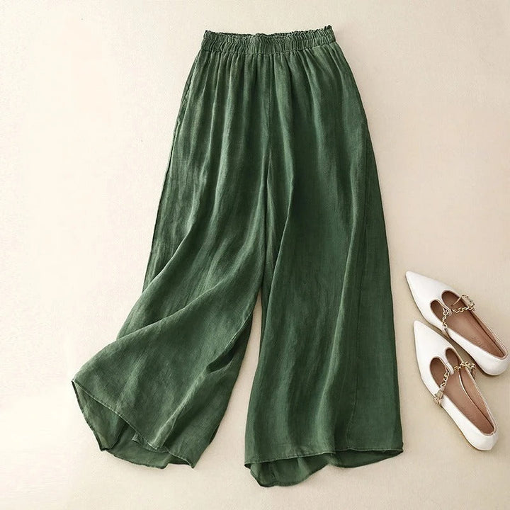 Agnès Paris | PANTALONS EN LIN ÉLÉGANTS