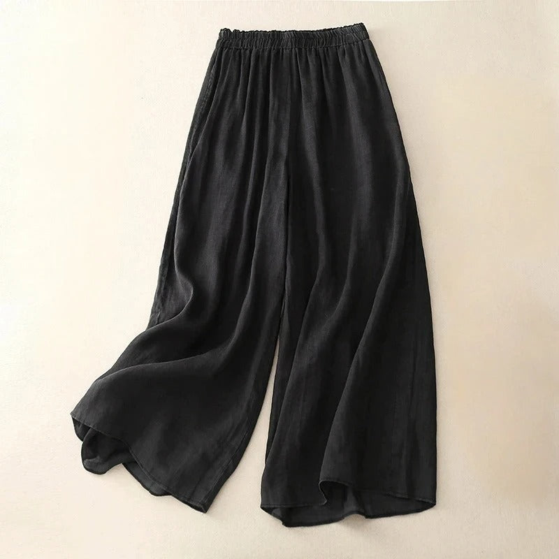 Agnès Paris | PANTALONS EN LIN ÉLÉGANTS