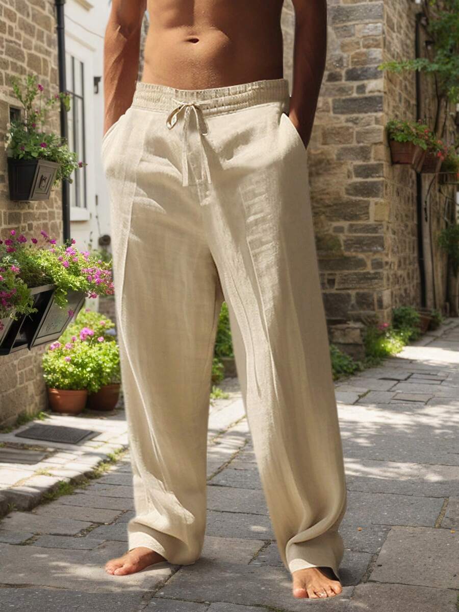 Agnès Paris | PANTALON LÉGER EN LIN AVEC CORDON