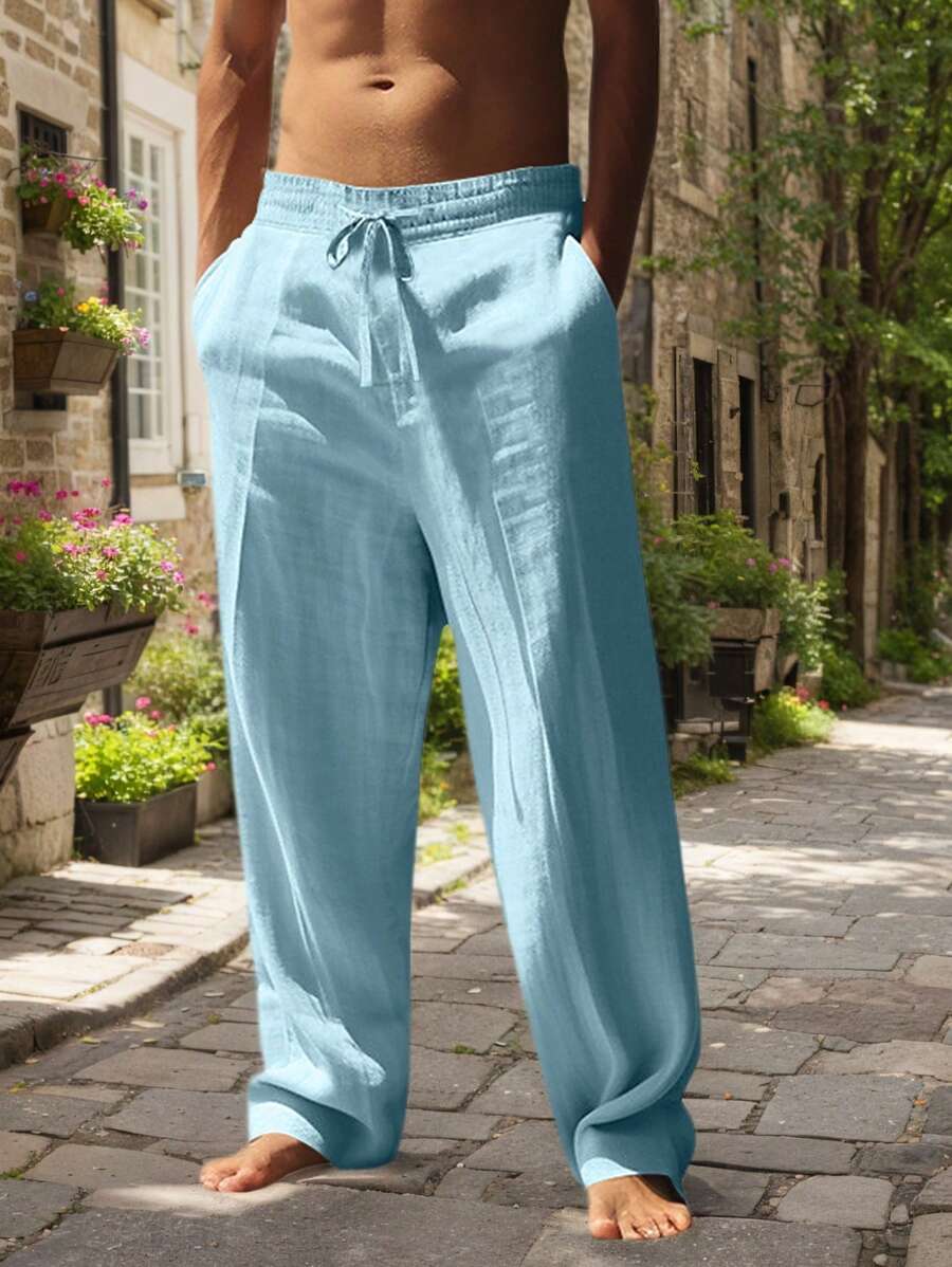 Agnès Paris | PANTALON LÉGER EN LIN AVEC CORDON