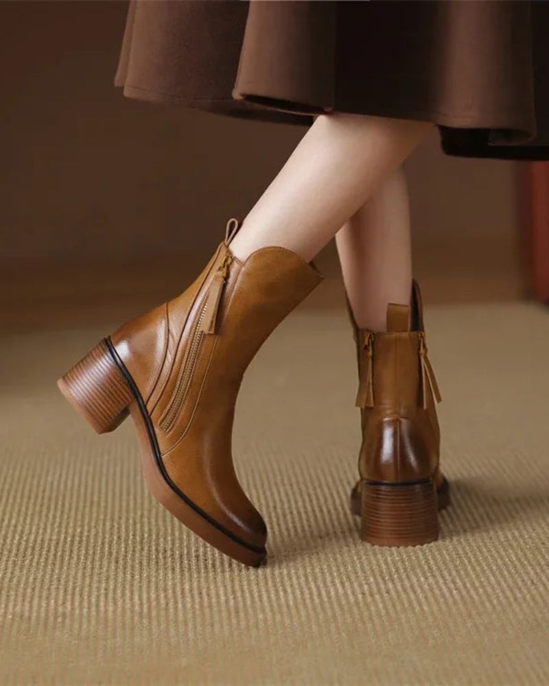 Agnès Paris | Bottines Zippées Talon Confort Isabelle