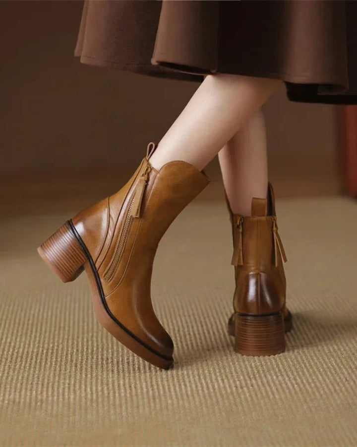 Agnès Paris | Bottines Zippées Talon Confort Isabelle