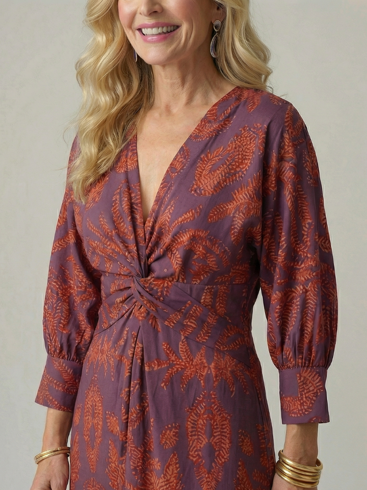 Agnès Paris | Robe Midi Wrap Naturelle Lune