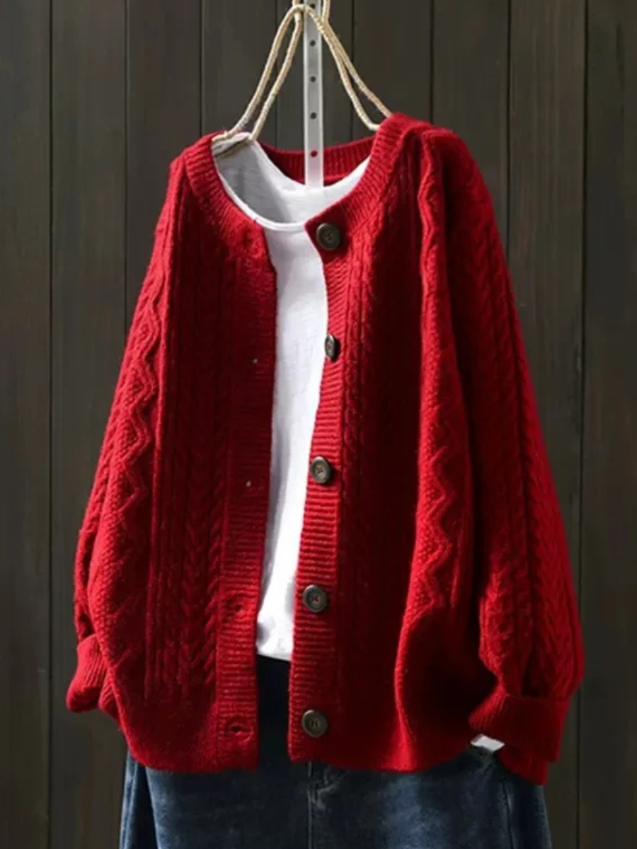 Agnès Paris | Cardigan Torsades Col Rond Sophie