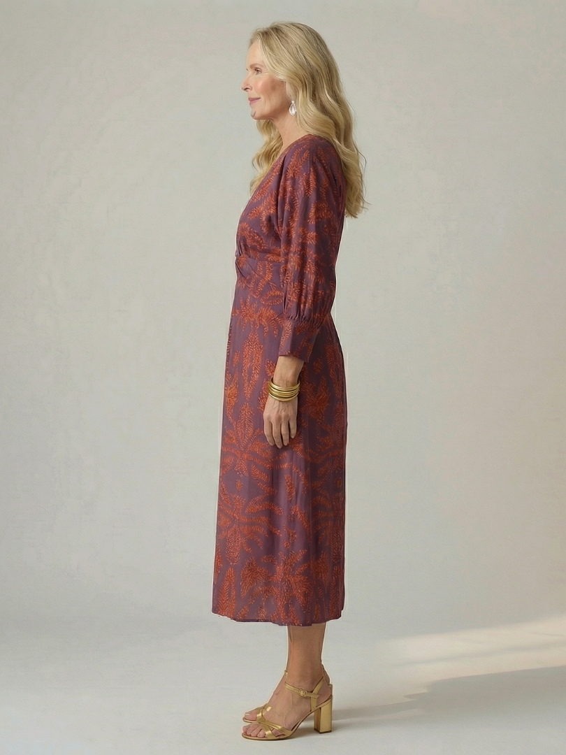 Agnès Paris | Robe Midi Wrap Naturelle Lune