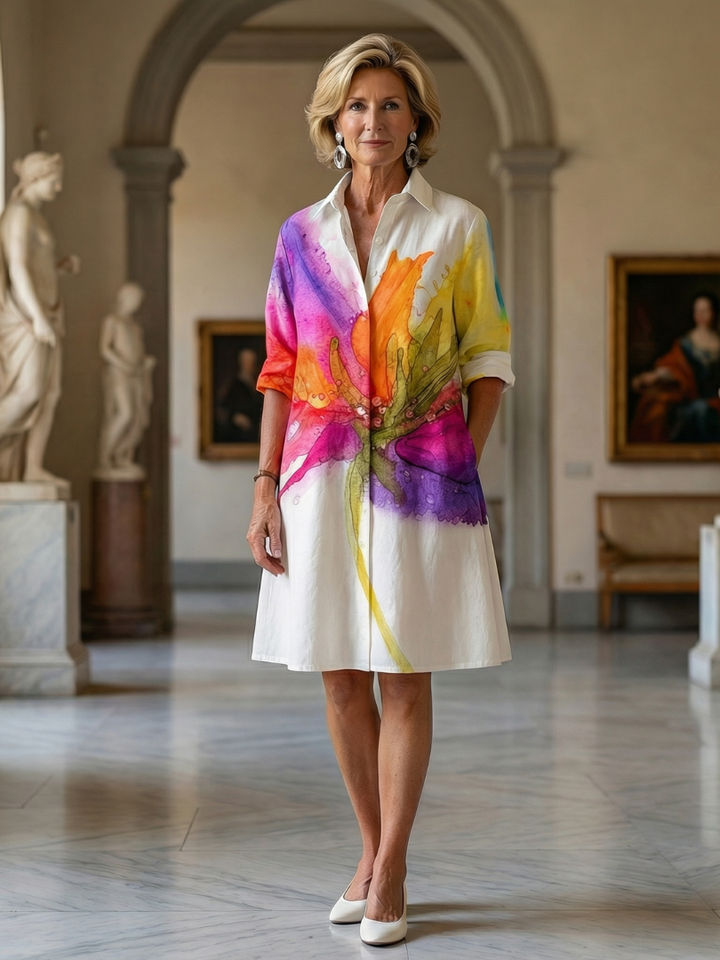 Agnès Paris | Robe de Jardin Peinte Ulyssa