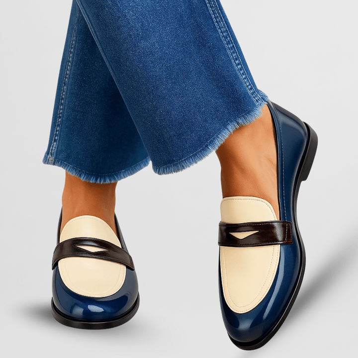 Agnès Paris | Mocassins Vernis Bicolores Élina