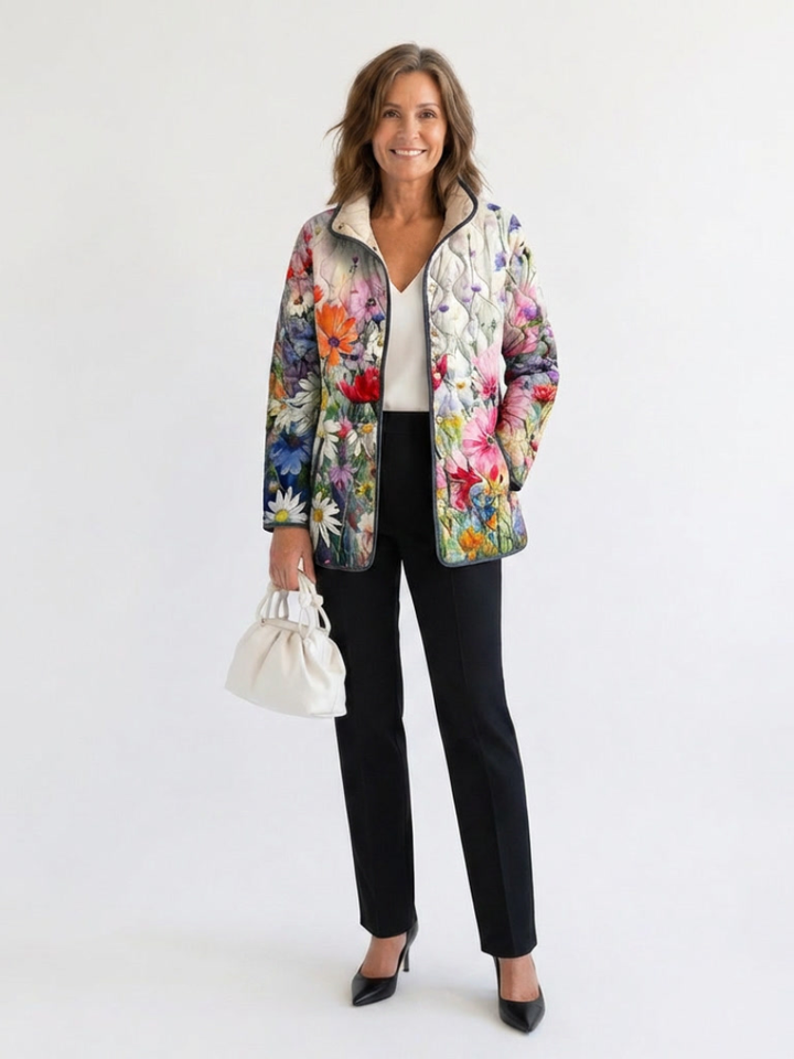 Agnès Paris | Veste Matelassée Fleurs des Champs Manon
