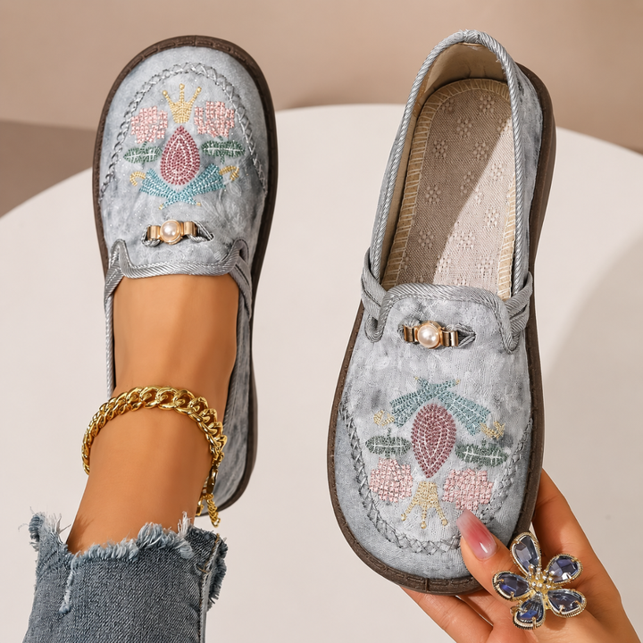 Agnès Paris | Mocassins Brodés Confort Michèle