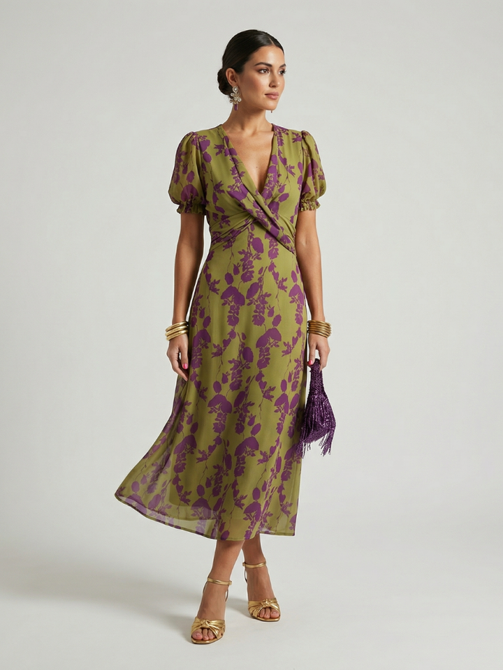 Agnès Paris | Robe Midi Florale Détendue Virel