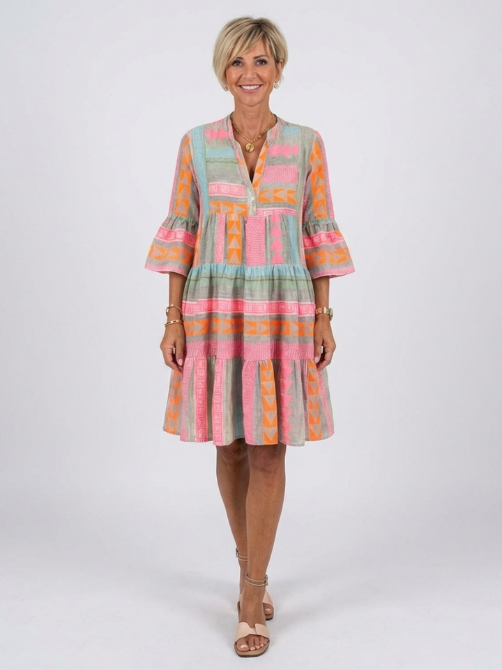 Agnès Paris | Robe à Imprimé Géométrique Maelle