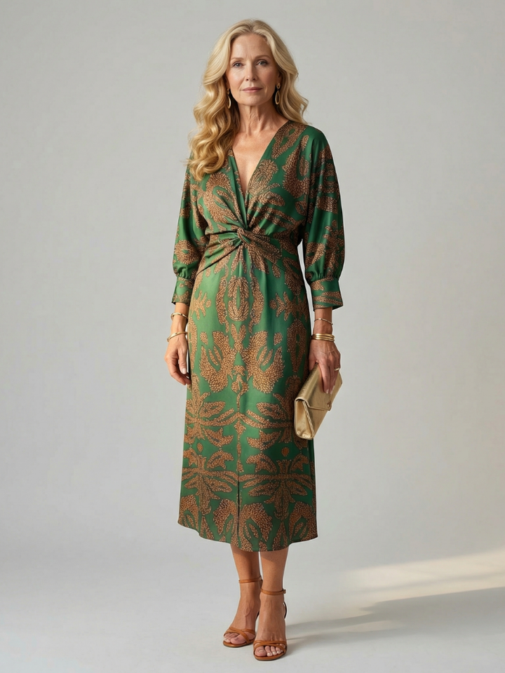 Agnès Paris | Robe Midi Wrap Naturelle Lune