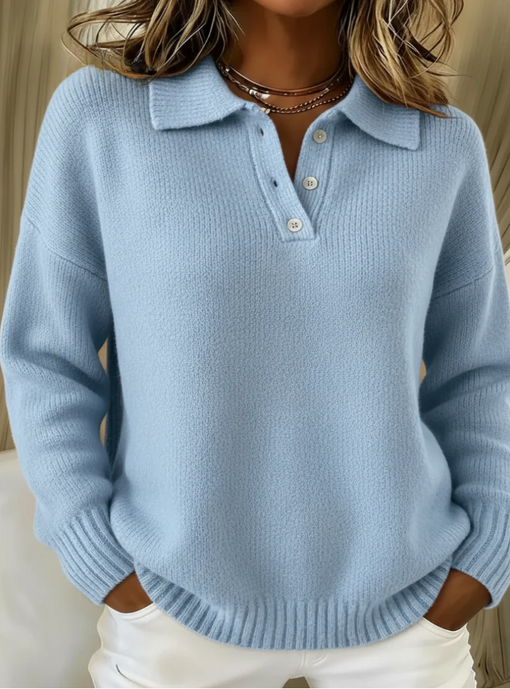 Agnès Paris | Pull Col Polo Maille Douce Amélie