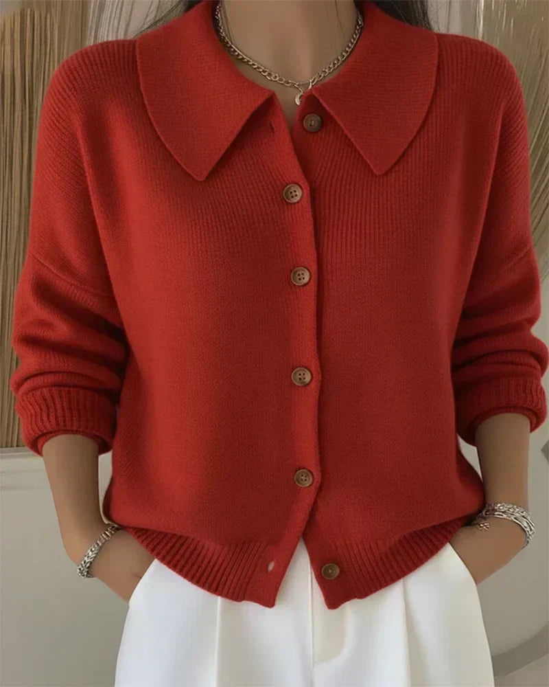 Agnès Paris | Cardigan Boutonné Col Souple Mathilde