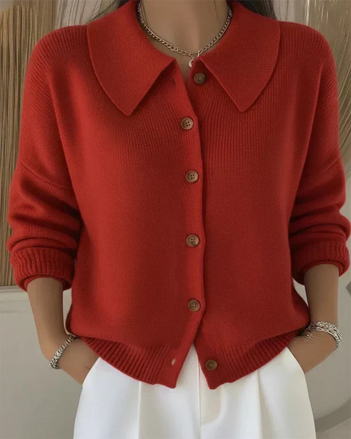 Agnès Paris | Cardigan Boutonné Col Souple Mathilde