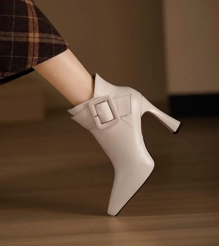 Agnès Paris | Bottines Signature à Talon & Boucle Oversize