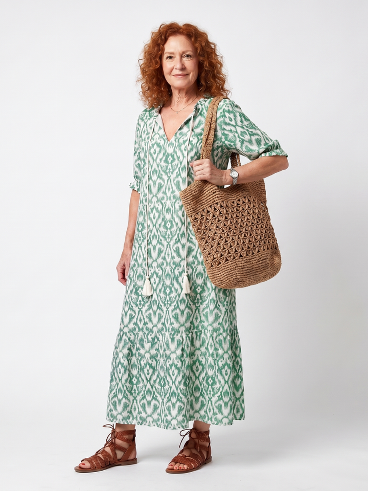 Agnès Paris | Robe Midi Bohème à Pompons Florence