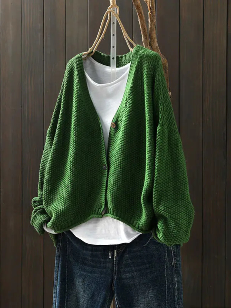 Agnès Paris | Cardigan Maille Épaisse Col V Élina