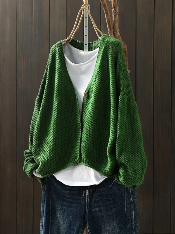Agnès Paris | Cardigan Maille Épaisse Col V Élina