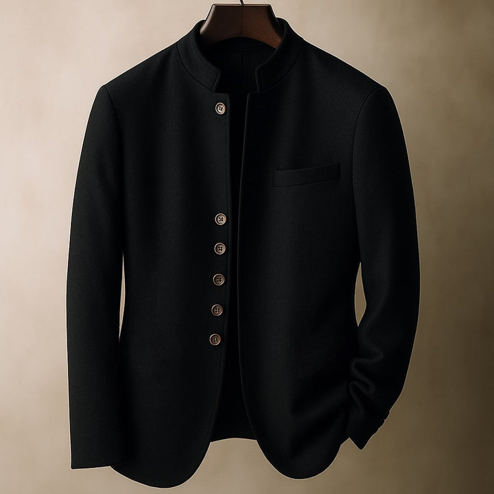 Agnès Paris | VESTE EN LAINE AVEC COL DROIT