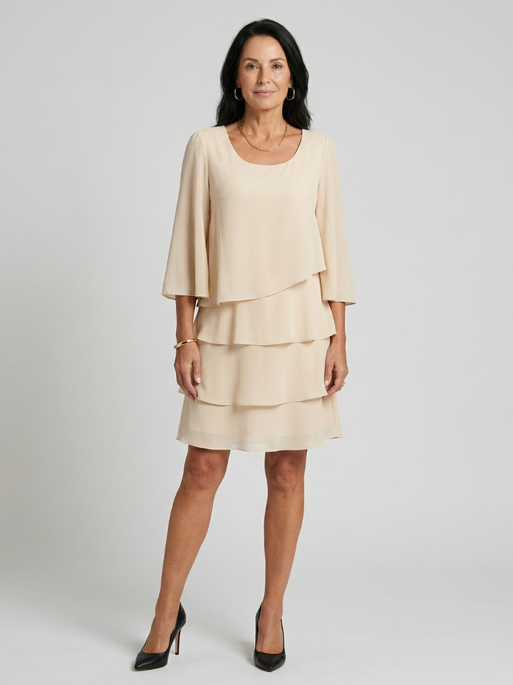 Agnès Paris | Robe à manches évasées et longueur genou Della