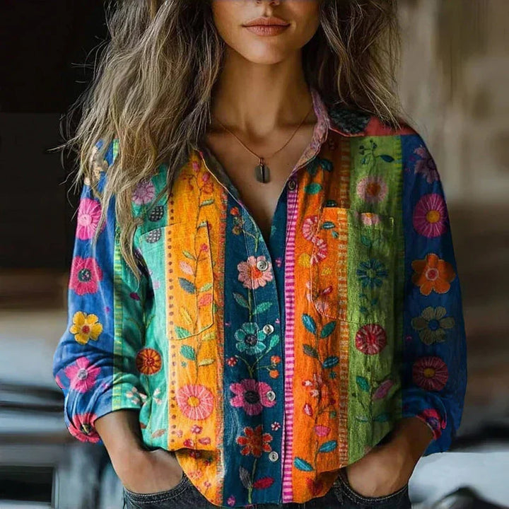 Agnès Paris | Blouse à Imprimé Floral Rétro Nanna