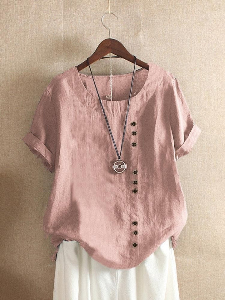 Agnès Paris | Blouse Aérée avec Patte de Boutonnage Bianca